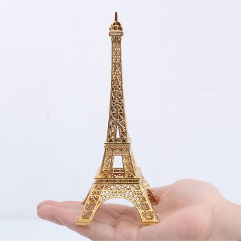 Mô hình tháp Eiffel kim loại vàng